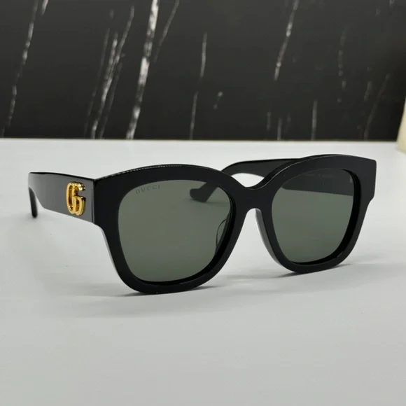 NEW GG1550SK 001 GUCCI BLACK GREY SQUARE WOMEN GUCCI SUNGLASSES - Picture 6 of 12